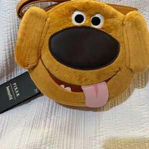 Loungefly Brown Dog Plush Bag with Black Nose NWT